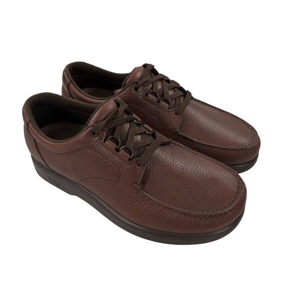 SAS Bout Time Walking Shoes Mens 12.5 WW Tripad Lace Up Moccasin Mulch Brown NEW main image 9